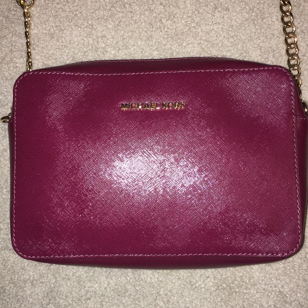 Burgundy Michael Kors Shoulder Bag